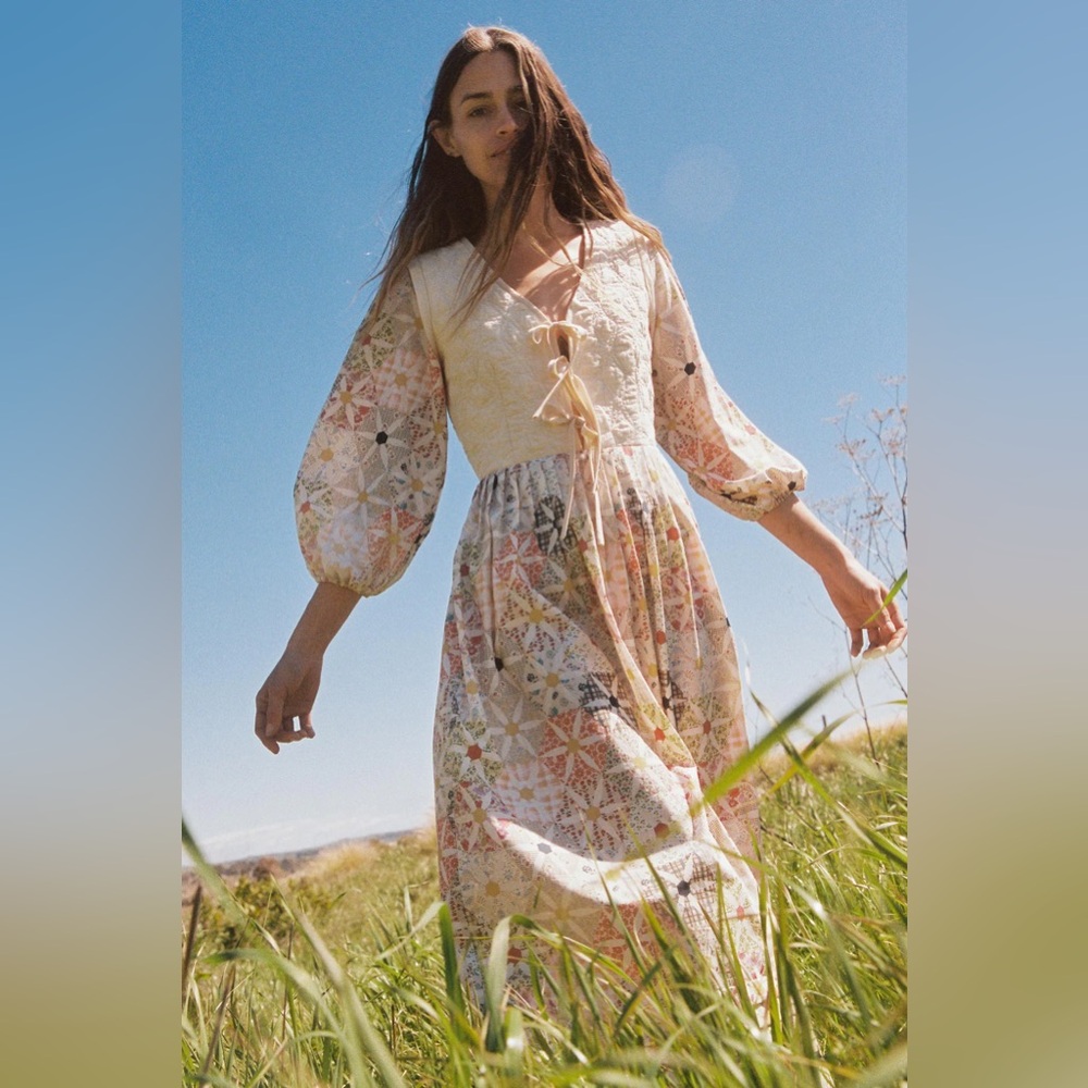 Christy Dawn Multicolor Patchwork Dress